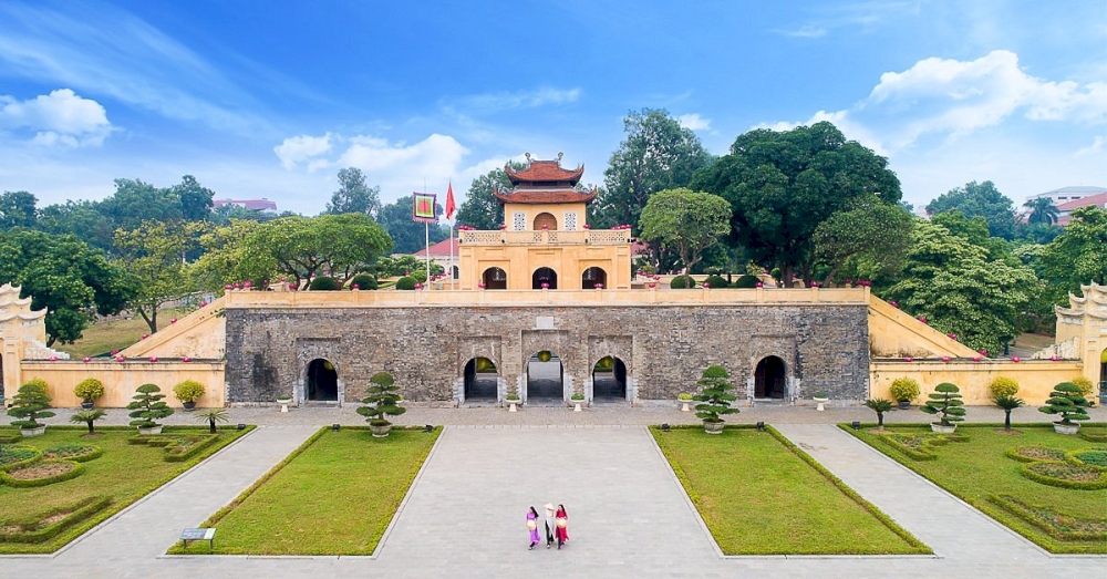 The Imperial Citadel of Thang Long covers a large area in the heart of Hanoi 